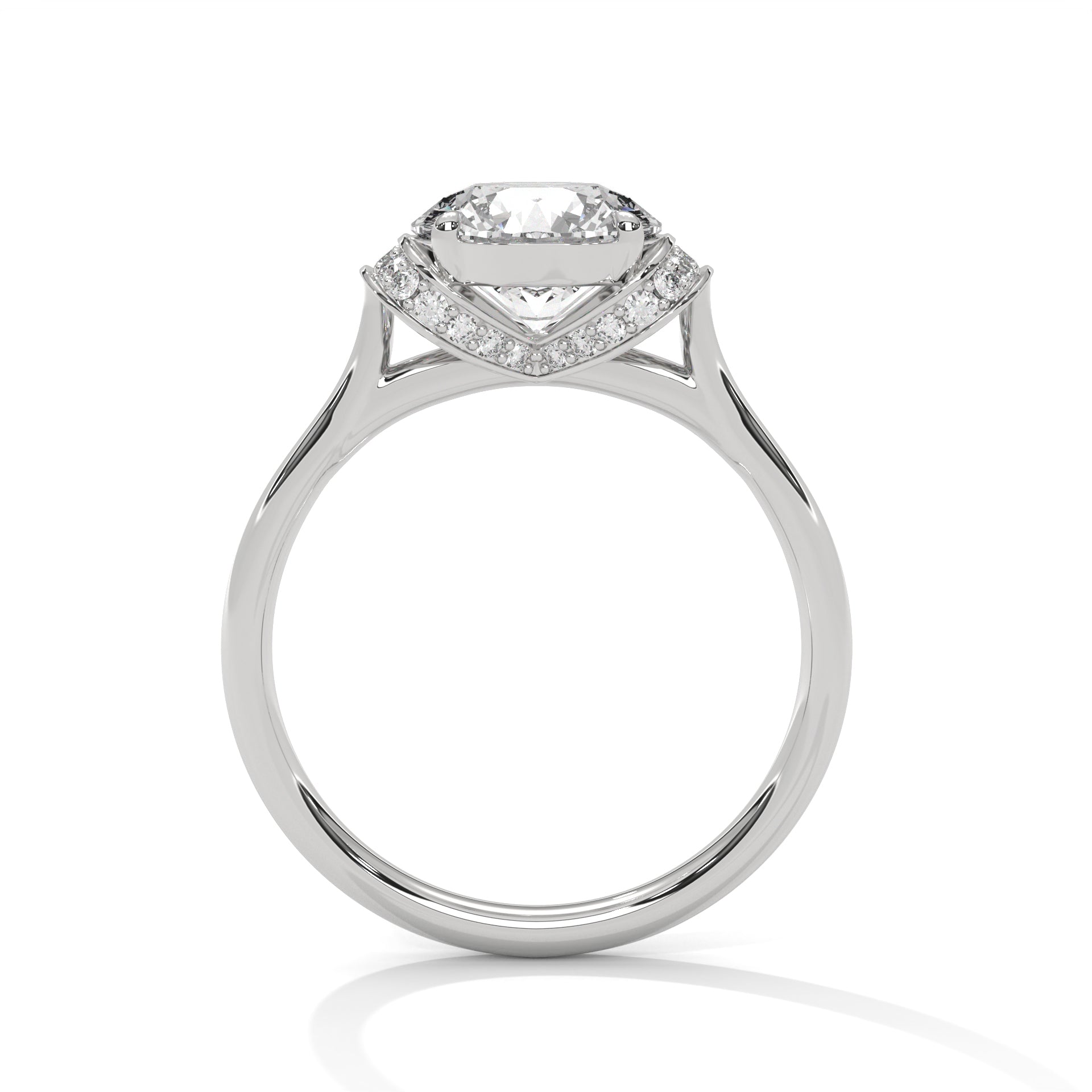 Graceful Embrace 1CT Round Lab-Grown Diamond Engagement Ring | 1.11 CTW